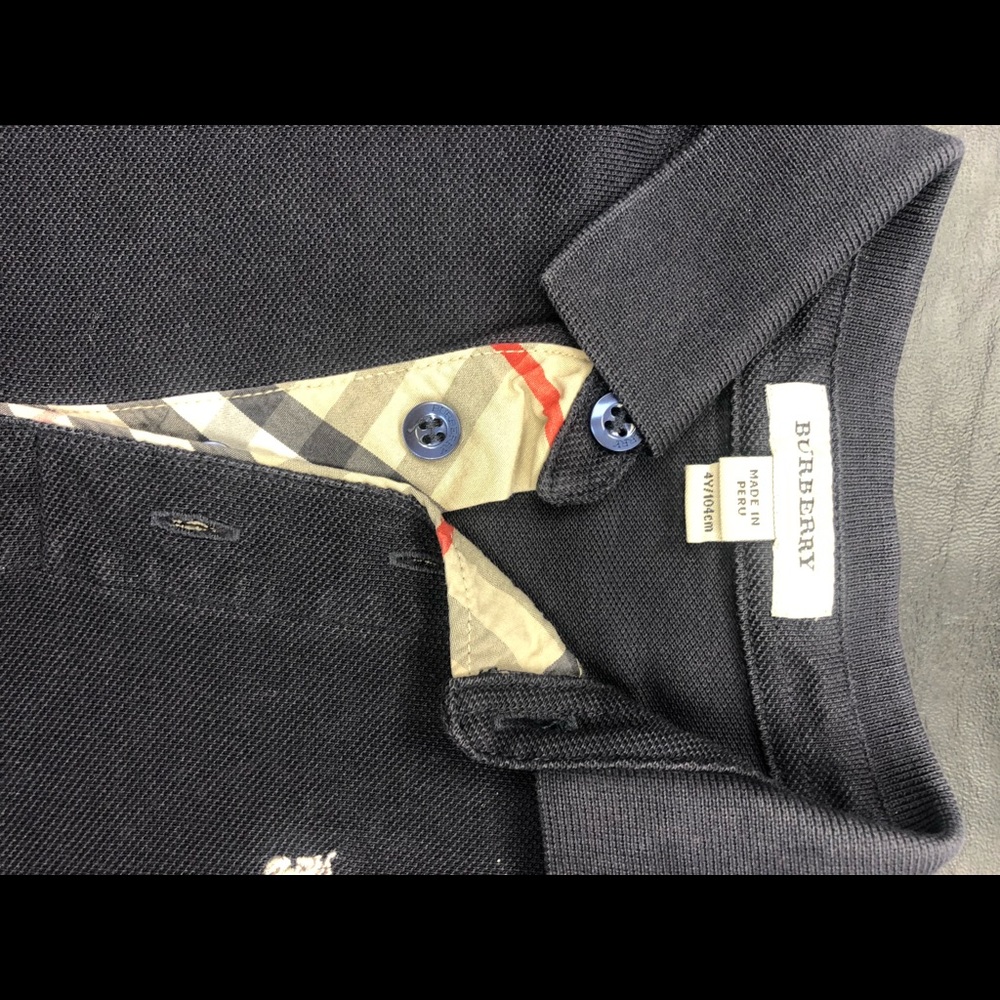 Boys size 4 Burberry polo